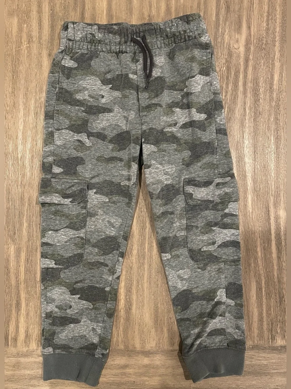 OshKosh B'gosh Gray & Green Camo Cargo Joggers
